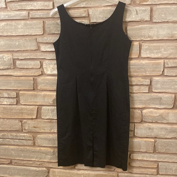 Vintage Jessica Howard Dress Womens Size 14 Plain Black Sleeveless Zip Up - Picture 4 of 9